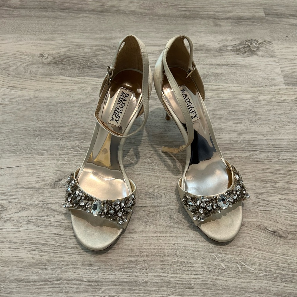 Badgley Mischka Satin Heels